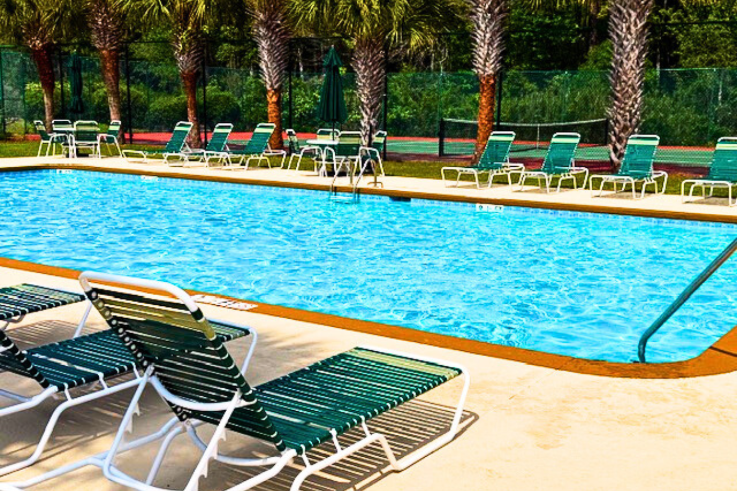 Enjoy the pool in adult vacational rental in Graceful Greens Getaways